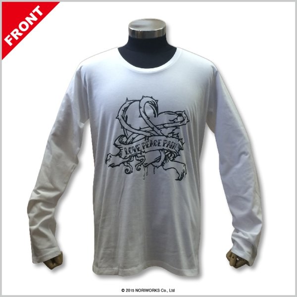 画像1: [TRUSS]トラス 4.3ozスリムフィットUネック L/S Tシャツ（SUL-116）